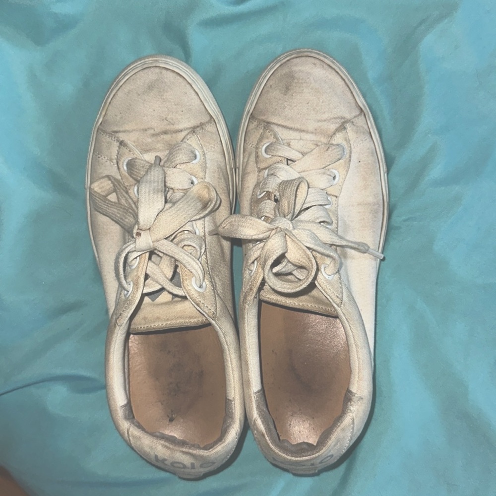 Koio white canvas sneakers